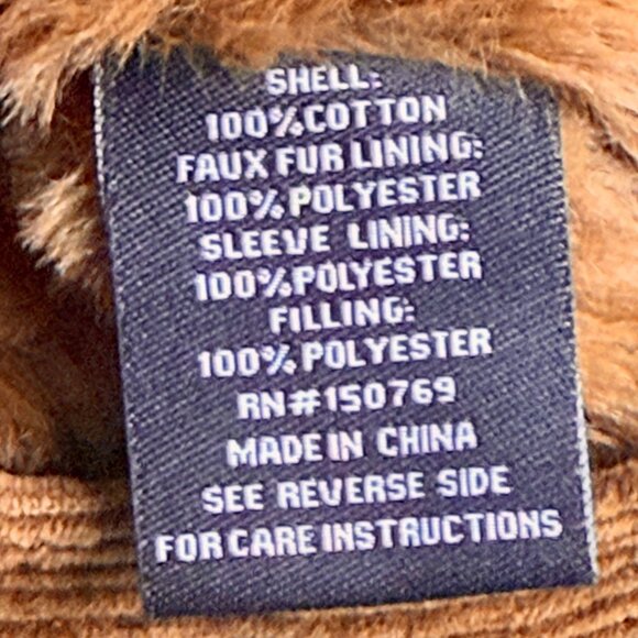 Me Jane Women's Faux Fur Lined Zip/Snap Button Brown Corduroy Jacket Size M NWT - Picture 8 of 10